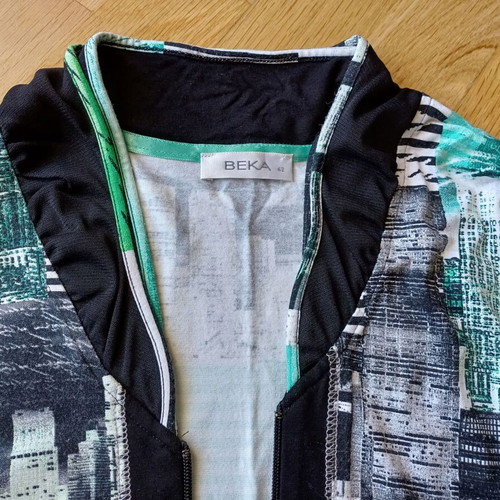 Jersey jacket like new, multicolor, size L