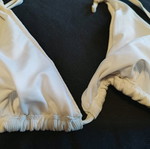 Top triangle bikini white rib used
