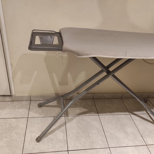 Large folding ironing board used