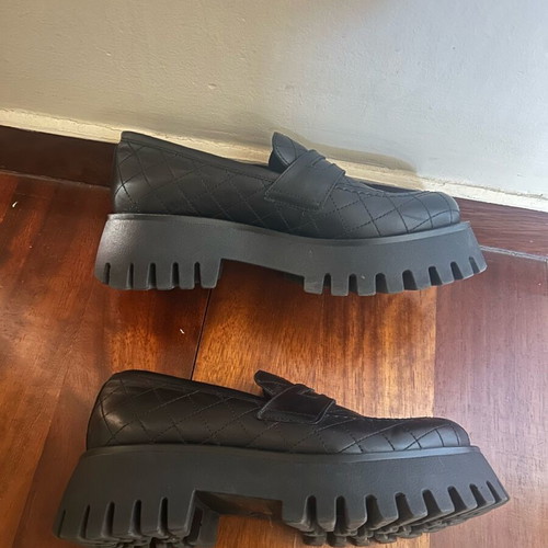 Loafers Zanesso leather like new, size 37-38, black