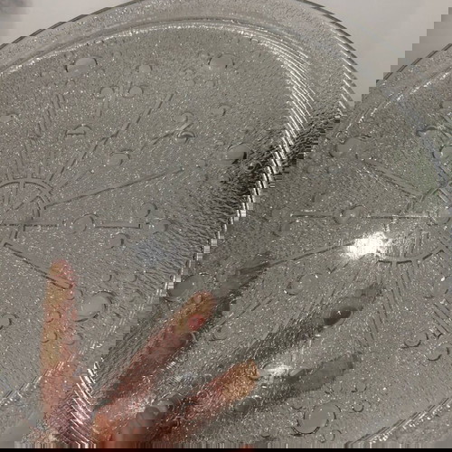 Чиния за торта Sputnik нова, Германия, винтидж с мехурчета