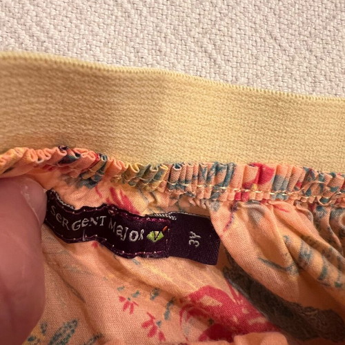 Printed skirt with pockets for 3-year-old girl Sergent major used