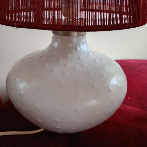 Table lamp porcelain like new, height 33 cm
