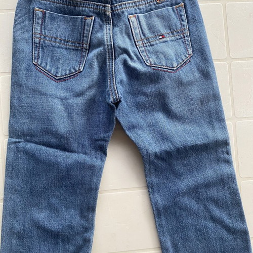 Tommy Hilfiger toddler jeans and H&M printed jeans, size 92 cm