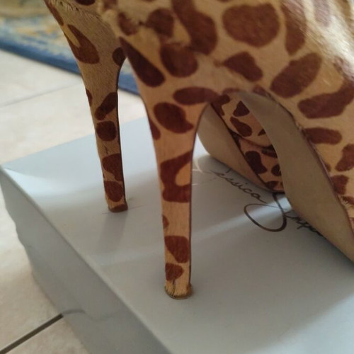 Jessica Simpson high heels like new, size 38, pony skin