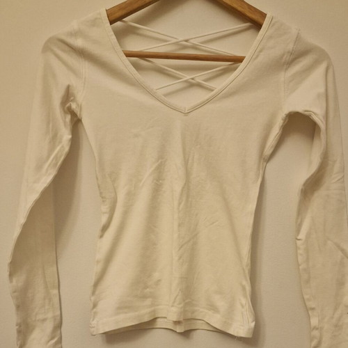 Top backless white size XS like new