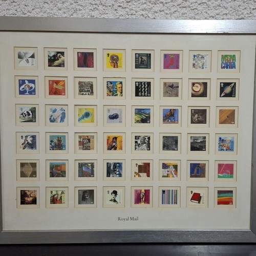Framed Royal Mail Millennium Edition stamp collection like new