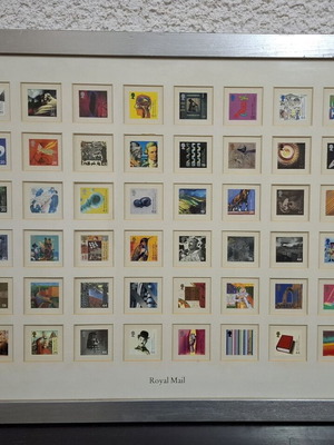 Framed Royal Mail Millennium Edition stamp collection like new