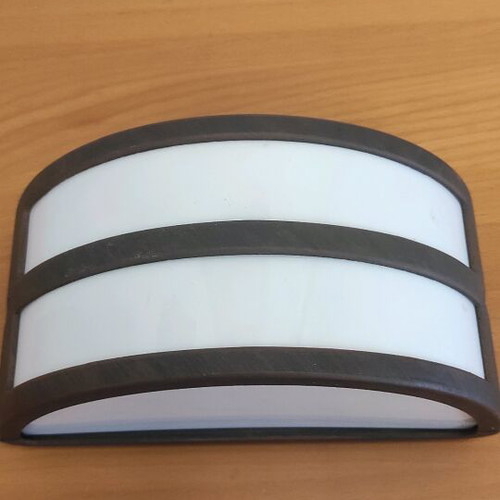 Outdoor wall lamp brown aluminum with E27 socket IP23 new