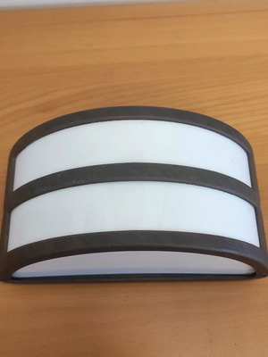 Outdoor wall lamp brown aluminum with E27 socket IP23 new