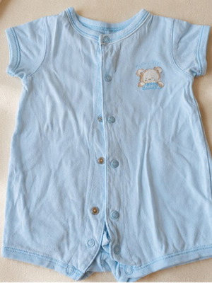 Prenatal romper for 3-month-old baby boy, like new, blue