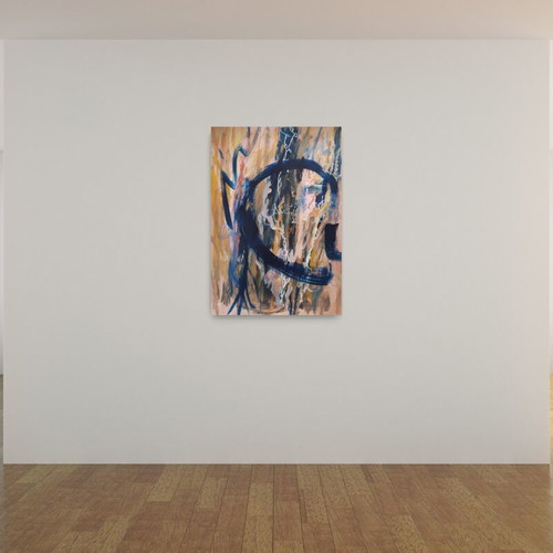 The Liberation of Athens Abstract Mixed Media Painting Original 102x72cm