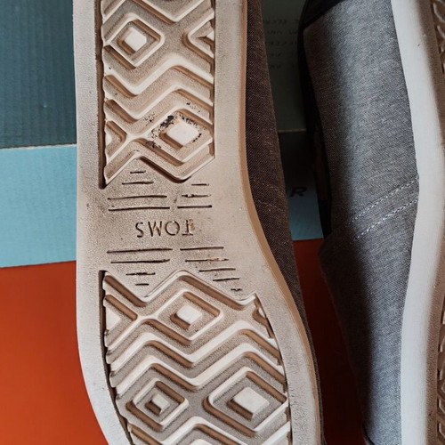 TOMS Classic casual shoes, Frost Grey Chambray, size 45