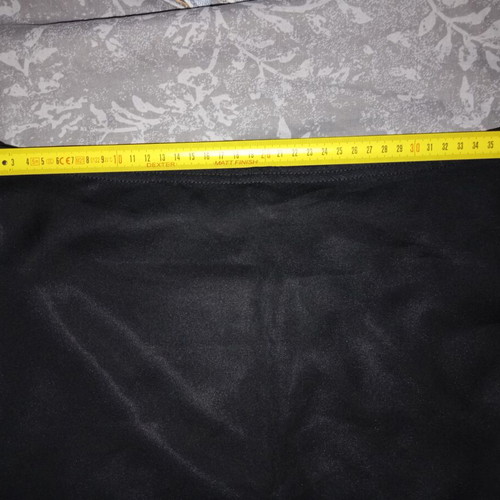 Dorothy Perkins black satin summer skirt large, like new
