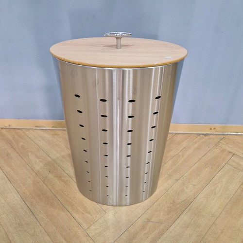 Laundry basket 40 liters with oak lid, 58cm height new