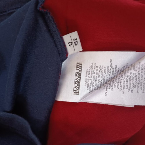 Napapijri T-shirt size 12 like new, blue and red