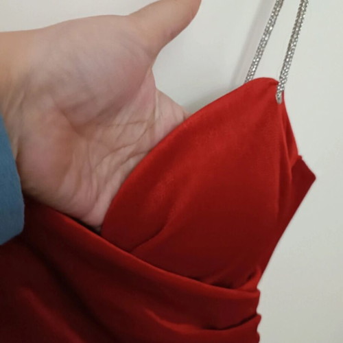 Red velvet dress like new