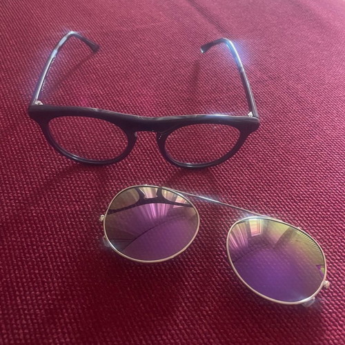 KISTERSS sunglasses used, handmade, purple color