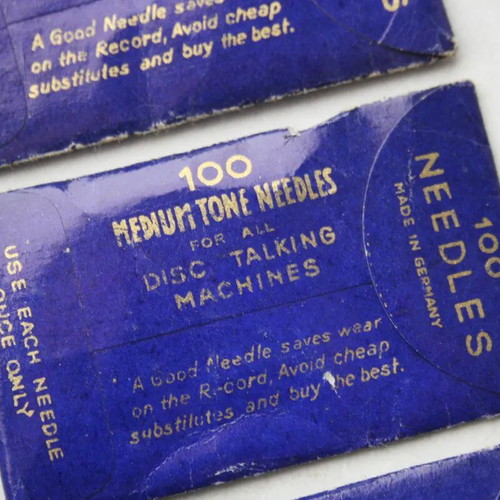 Phonograph needles "Best Needles" medium tone, new, pack of 100