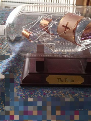 The Pinta decorative glass used for home and office