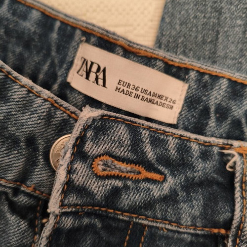 Zara high-waist jeans like new, size 36, blue