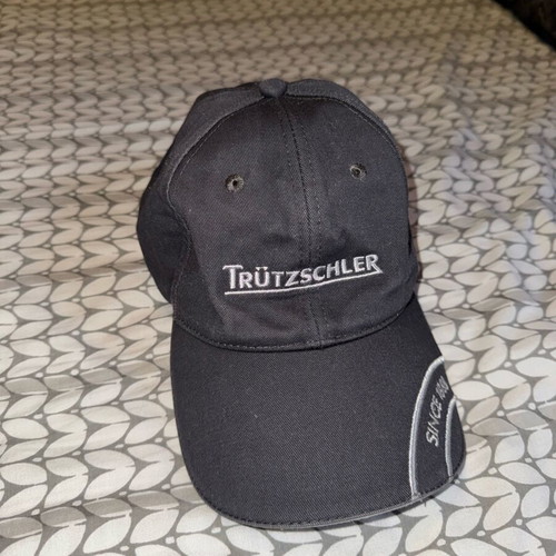 Trützschler gray hat used with white embroidery