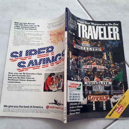 Traveller magazine May 1984 used, Far East hotels