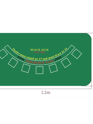 Green fabric felt for Black Jack new 120x60cm