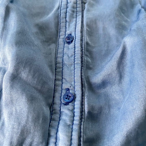 Shirt dress κοντό Zara μεταχειρισμένο, σιέλ σατέν