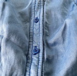 Shirt dress κοντό Zara μεταχειρισμένο, σιέλ σατέν