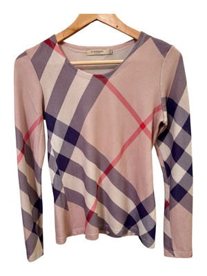 Burberry London wool checked top S μεταχειρισμένο, μπεζ