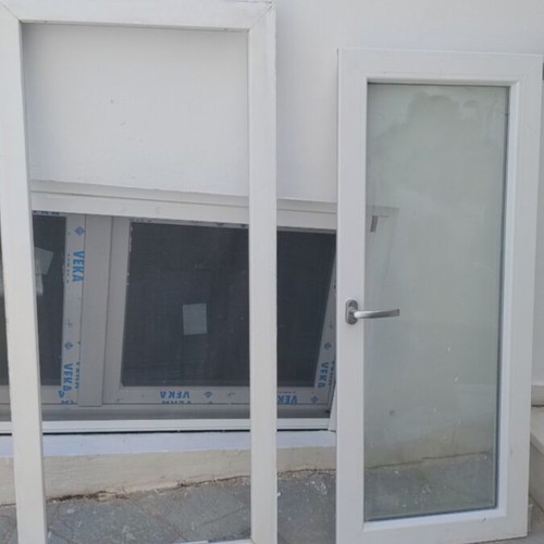2 PVC Veka window frames