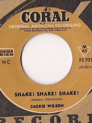 Jackie Wilson Shake! Shake! Shake! δίσκος μεταχειρισμένος σε VG-EX κατάσταση