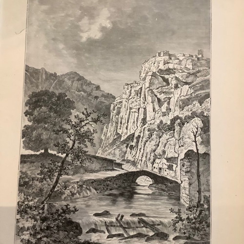 Livadeia woodcut 1880 used, after Stackelberg