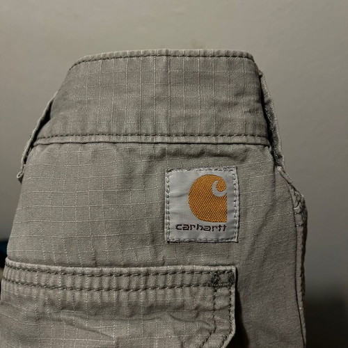 Carhartt Men Cargo Shorts used, size 40, gray silver