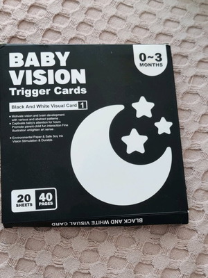 Black and white visual stimulation cards for newborns like new
