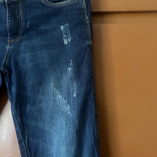 Pink Woman slim women's jeans like new, blue with fading
