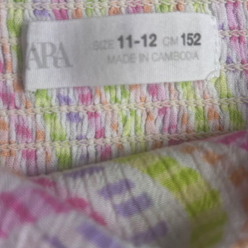 Zara Kids Girl colorful crop top size 11/12 years like new