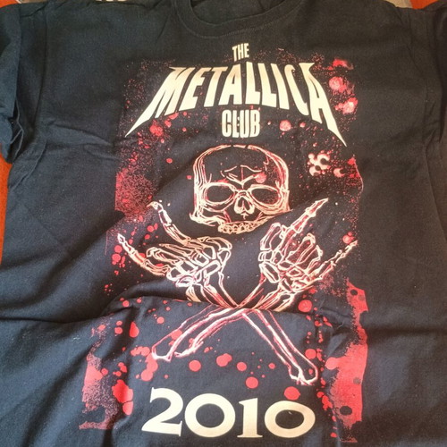 Metallica Club T-shirt official fan club 2010, like new, black XL