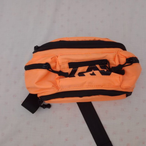 Large waist bag new, waterproof, orange fluorescent color
