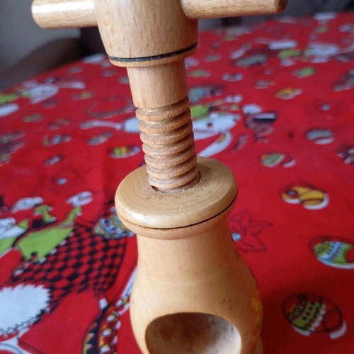 Vintage wooden nutcracker hand made like new