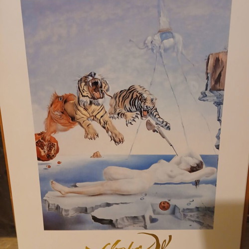 Salvador Dali Dream Caused by the Flight of a Bee 1992 print