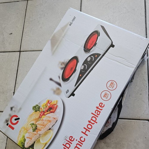 iQ Double Ceramic Hot Plate KC-1237 brand new