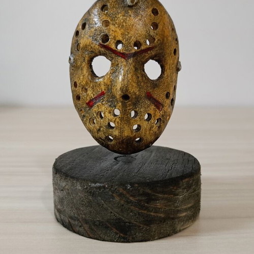 Jason Friday the 13th Mask with Detachable Base Handmade