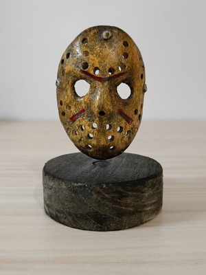 Jason Friday the 13th Mask with Detachable Base Handmade