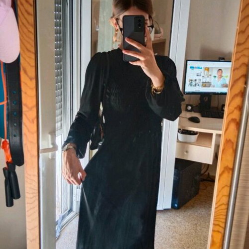 Zara long dress like new, black, size M