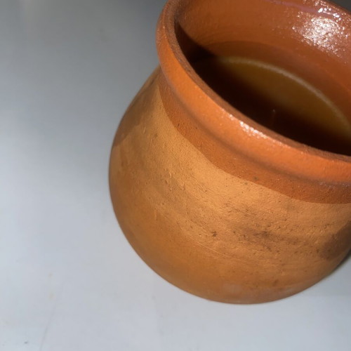 Ceramic clay candle jar