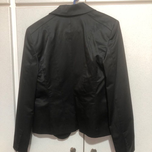 Toi-moi satin jacket and skirt set like new, size M, black