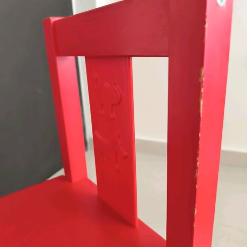 KRITTER IKEA red children's chair used