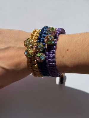 Set of 3 handmade bracelets new, multicolor